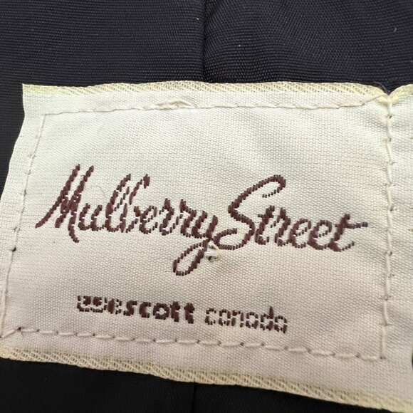 Vintage Mulberry Street Gray Wool Blend One Button Blazer Size‎ 10 - Picture 8 of 10